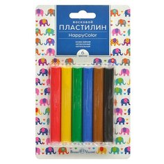 Пластилин восковой "HappyColor" 6 ЦВ., 100 Г., БЛИСТЕР 4 вида Hobby Time