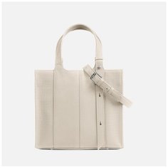 Сумка женская Афина 532 молочная плетеная Afina