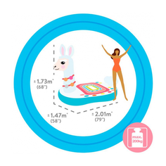 Надувной матрас-остров Лама, 201х147х173 см, от 14 лет, арт. 57294, Intex