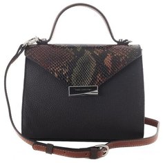 Сумка женская Fiato collection, 2600 серпенти /кожа /черный