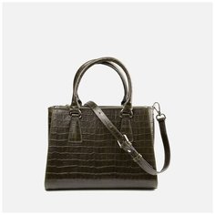 Сумка женская Афина 548 олива крокодил Afina