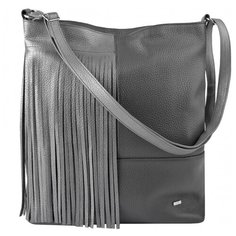 Сумка женская Esse, ДЖЕССИ GREY 76152 асфальт/серебро