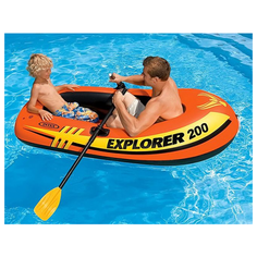 Надувная лодка Intex Explorer-200 (Set), 185х94х41 см, арт. 58331,