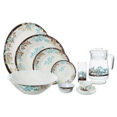 Столовый сервиз Luminarc Essense Foliage N1215, 6 персон, 46 предм., белый