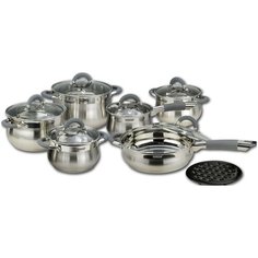 Набор посуды Vitesse VS-2040 13 пр. серебристый