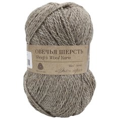 Пряжа Пехорка Овечья шерсть (100%шерсть) (371-Натур.серый)