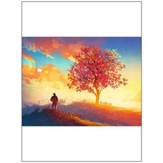 Картина на исскуственном холсте Woozzee Рассвет PKI-192-283817