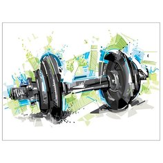 Картина Woozzee Одна гантеля PKI-766-283817