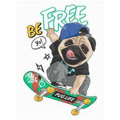 Картина интерьерная Woozzee Жизнь мопса PKA-656-283817