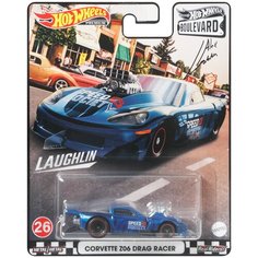 Гоночная машина Hot Wheels Corvette Z06 Drag Racer (GJT68/GRL96), синий