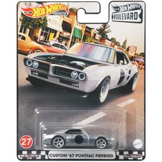 Легковой автомобиль Hot Wheels Custom 67 Pontiac Firebird (GJT68/GRL98), белый
