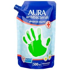 Мыло жидкое AURA с антибакт. эффектом Ромашка 500мл 2 штуки