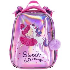 BRAUBERG Ранец Unicorn (229900), розовый/сиреневый
