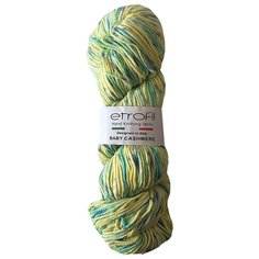 Пряжа Etrofil BABY CASHMERE 100гр. 225м (10% кашемир, 90% полиамид) (BC008 желтый/мятный) 5 шт