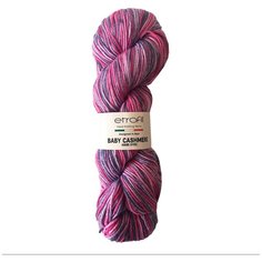 Пряжа Etrofil BABY CASHMERE 100гр. 225м (10% кашемир, 90% полиамид) (BC005 синий/красный) 5 шт