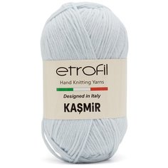 Пряжа Etrofil KASMİR 100гр. 225м (100% микрокашемир ПА) (MA036 св. голубой) 5 шт