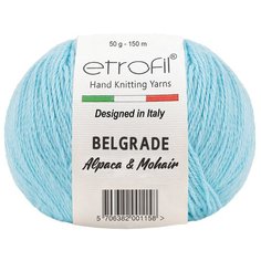 Пряжа Etrofil BELGRADE 50гр 125м (10% кид мохер, 5% беби альпака, 55% полиамид, 30% вискоза) (BL1014 детский голубой) 10 шт