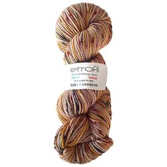 Пряжа Etrofil BABY CASHMERE 100гр. 225м (10% кашемир, 90% полиамид) (EL115 горчичный/черный) 5 шт