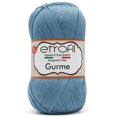 Пряжа Etrofil GURME 100гр. 350м (100% акрил Premium антипиллинг) (75059 античный синий) 5 шт