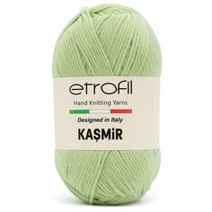 Пряжа Etrofil KASMİR 100гр. 225м (100% микрокашемир ПА) (70406 зеленый) 5 шт