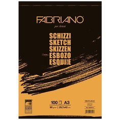 Блокнот для эскизов Fabriano "Schizzi" А3 100л 90г/м.кв 57729742