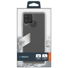 Чехол накладка прозрачный на Samsung Galaxy A22 4G (2021), Deppa