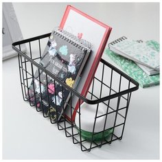 Корзина для мелочей Доляна 29*11,5*13 см, черная (5168786)