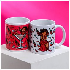 Кружки для двоих Дорого внимание "А что ты выберешь сегодня?", 2 шт, 350 мл