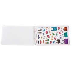 Раскраска с наклейками Буква-ленд с трафаретами, "Альбом дизайнера, Супермодель" (5278219)