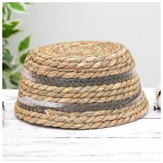 Корзина для хранения Доляна плетеная, "Миа", 23*23*11 см (5046186)