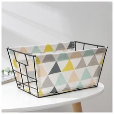 Корзина для хранения Доляна "Рио", 30*21*15,5 см, желтая (5453886)