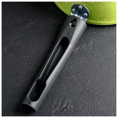 Кастрюля Kukmara Trendy style lime, 1,5 л, съемная ручка, антипригарным покрытием и стеклянной крышкой