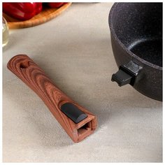 Ковш Kukmara Granit ultra, 2,2 л, стеклянная крышка и съемной ручкой, АП линия, синий