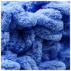 Пряжа ALIZE "Puffy", 100% микрополиэстер, 9 м*100 г, 289 темно-голубая