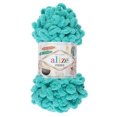 Пряжа ALIZE "Puffy", 100% микрополиэстер, 9 м*100 г, 490 морская волна