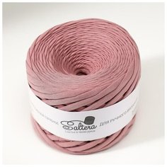 Пряжа трикотажная Saltera широкая, 100 м*300 г, 7-9 мм, 84 пыльная роза