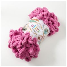 Пряжа ALIZE "Puffy", 100% микрополиэстер, 9 м*100 г, 98 темно-розовая
