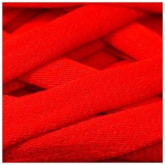 Пряжа трикотажная Saltera широкая, 100 м*300 г, 7-9 мм, 03 красная