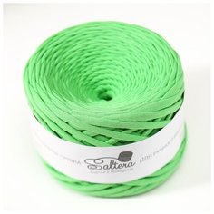Пряжа трикотажная Saltera широкая, 100 м*300 г, 7-9 мм, 52 зеленое яблоко