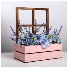 Кашпо Дарите Счастье с окном, морилка, 15*9*25 см