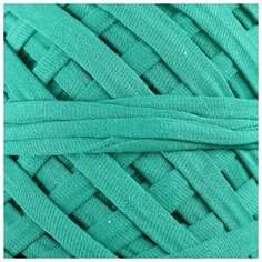 Пряжа трикотажная Saltera широкая, 100 м*300 г, 7-9 мм, 57 изумруд