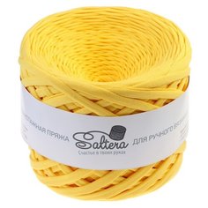 Пряжа трикотажная Saltera широкая, 100 м*300 г, 7-9 мм, 05 желтая