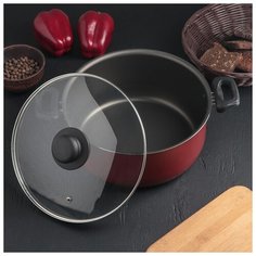 Кастрюля SCOVO "Эксперт", 4,5 л, 24 см, стеклянная крышка