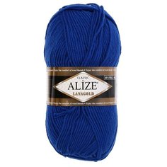 Пряжа ALIZE "Lanagold", 51% акрил, 49% шерсть, 240 м*100 г, 141 василек