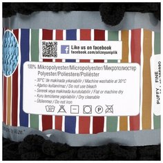 Пряжа ALIZE "Puffy fine", 100% микрополиэстер, 14,5 м*100 г, 60 черная