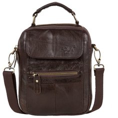 Мужская сумка Polar, 5121 коричневая