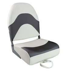 Кресло складное мягкое PREMIUM WAVE, цвет белый/черный Springfield