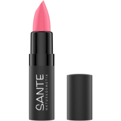 Sante Naturkosmetik помада для губ матовая с маслом какао, оттенок 02 Gentle Rose