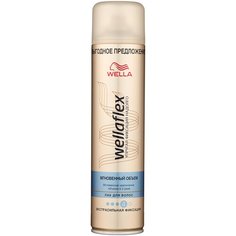 Wella Лак для волос Wellaflex Мгновенный объем экстрасильной фиксации, экстрасильная фиксация, 400 мл