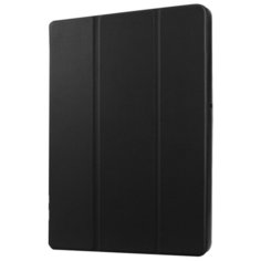 Чехол-обложка MyPads для Sony Xperia Z3 Tablet Compact тонкий умный кожаный на пластиковой основе с трансформацией в подставку черный